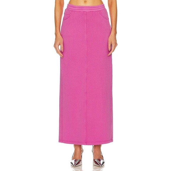 Giuseppe Di Morabito Pink Sweatshirt Maxi Skirt High Waist Size Small
